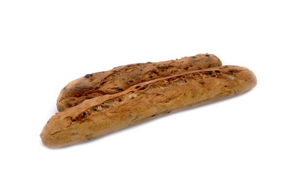 Roggenbaguette mit Zwiebeln